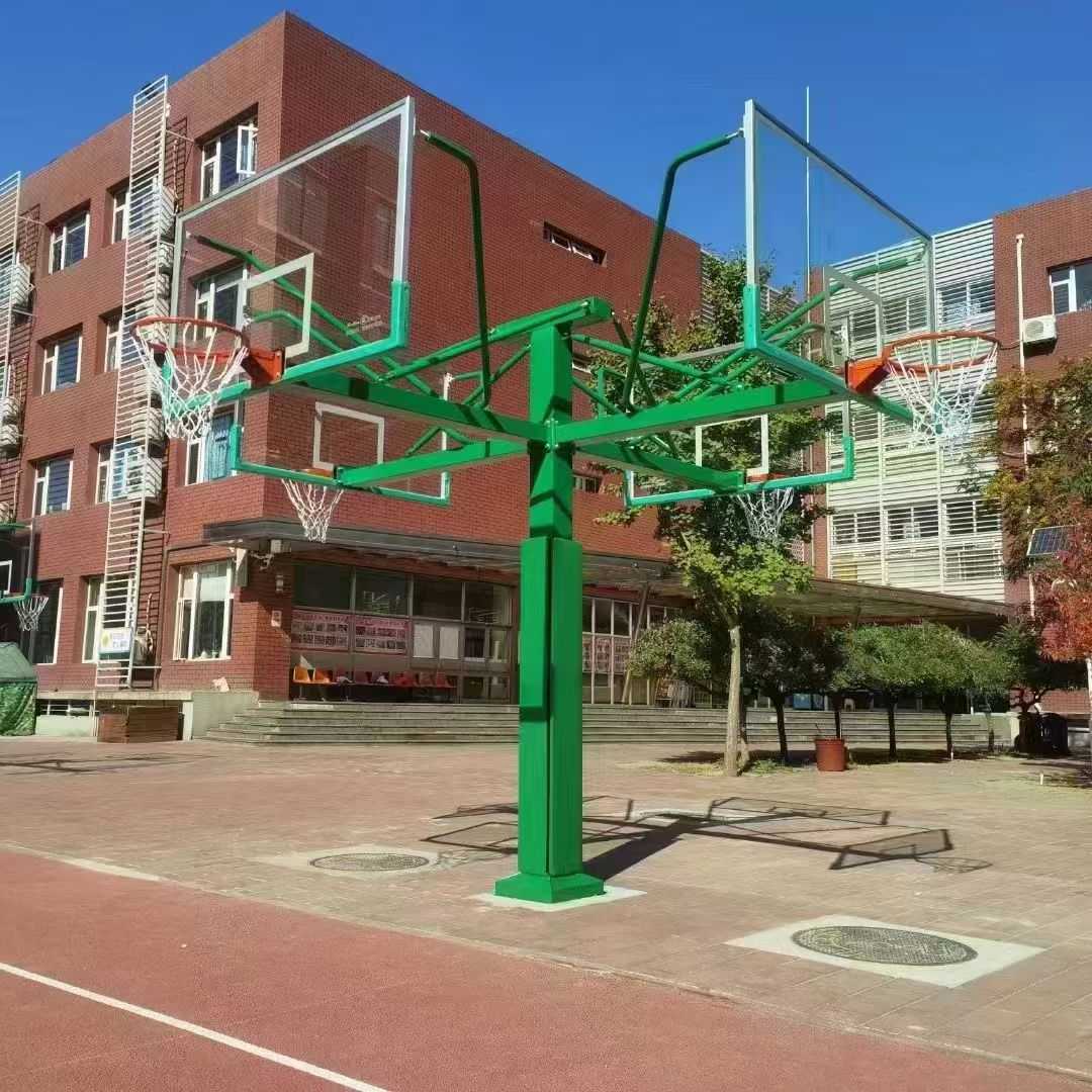固定式与液压升降篮球架区别及学校操场选型指南
